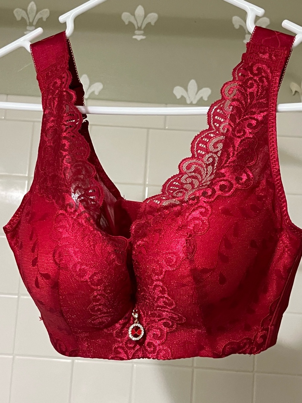 Lace Push-Up Bra Duo - Red & Navy Bundle - Picture 10 of 15